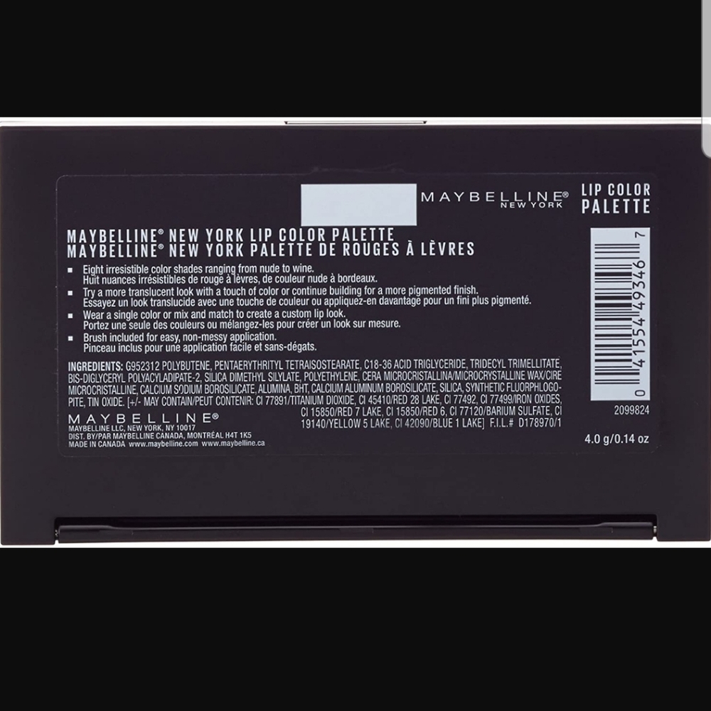 Maybelline Lip Color Palette - Picture 6 of 6